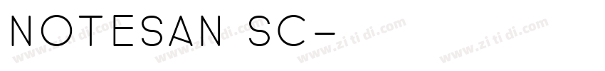 NoteSan SC字体转换